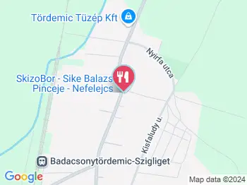 SkizoBor - Sike Balazs Pinceje - Nefelejcs Badacsonytördemic a térképen