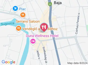 Bonsai Sushi Bár Baja a térképen