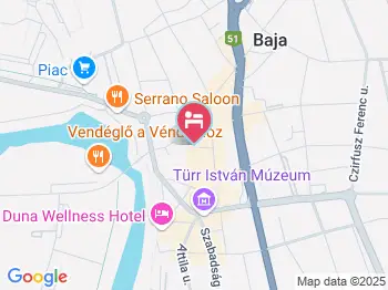 Ciszterci Szállás Baja a térképen