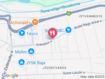 Don Pepe Pizzéria (Tesco) Baja a térképen