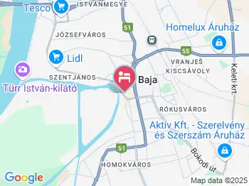 Fôtér Panzió Baja a térképen