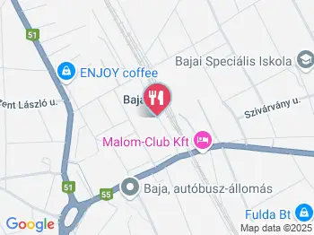 Fondükert Étterem Baja a térképen