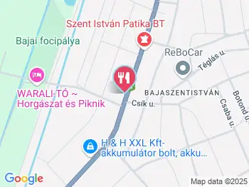 Hús-megálló – Dózsa György utca Baja a térképen