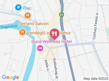 Korzó Vendéglő Baja a térképen