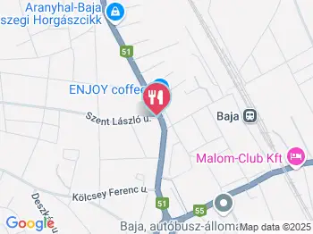 Otthon Vendéglő Baja a térképen