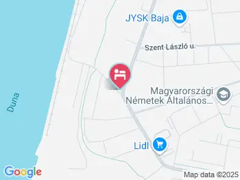 Sugó Panzió Baja a térképen