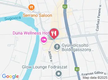 Sugó-parti Lángossütő Baja a térképen