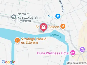 Sugovica Szabadstrand Baja a térképen