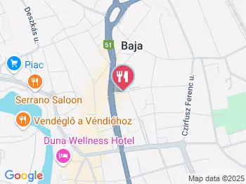 Városkapu söröző Baja a térképen