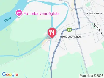 Zsilip Étterem Baja a térképen