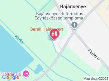 Berek Halászkert Bajánsenye a térképen