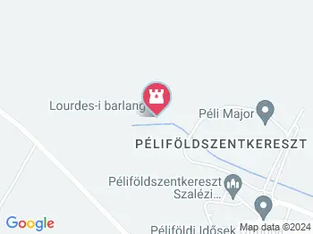 Lourdes-i barlang Bajót a térképen