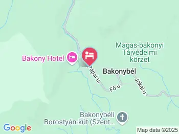 Artemis Vendégház Bakonybél a térképen