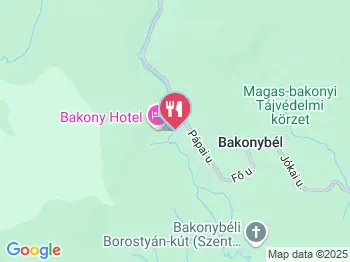 Bakony Hotel Étterem Bakonybél a térképen