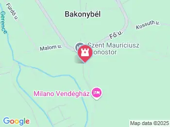 Bakonybéli Erdők Háza Bakonybél a térképen