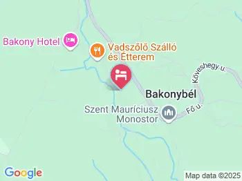 Bakonyi Csillag Vendégház Bakonybél a térképen