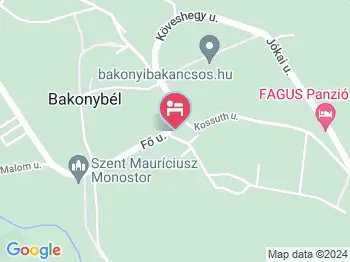 Bakonyi Mandala Ház Bakonybél a térképen
