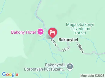 Bakonyvári Vendégház Bakonybél a térképen