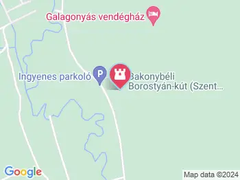 Borostyán-kút kápolna Bakonybél a térképen