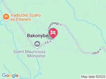 Dombóvár Vendégház Bakonybél a térképen