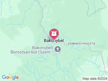 Gerence-patak Bakonybél a térképen