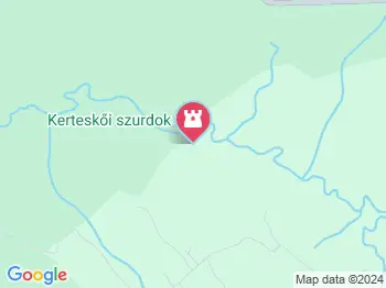 Kerteskői szurdok Bakonybél a térképen