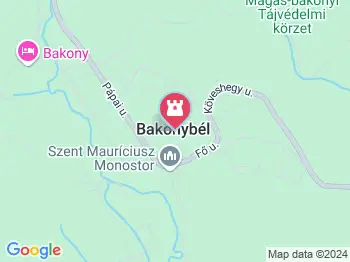 Köves-hegyi Terasz Kilátó Bakonybél a térképen