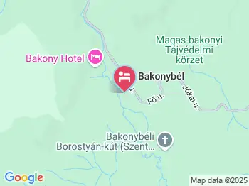Palaczky Vendégház Bakonybél a térképen