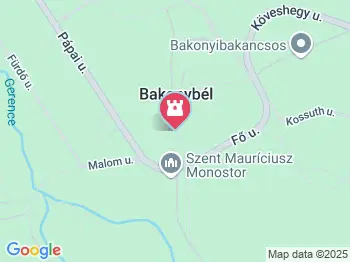 Pannon Csillagda Bakonybél a térképen