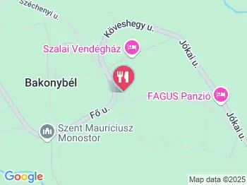 Pikoló Vendéglő Bakonybél a térképen