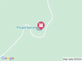 Pörgöl-barlang Bakonybél a térképen