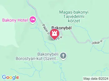 Szent Mauríciusz Monostor Bakonybél a térképen