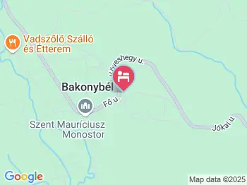 Szilvia Vendégház Bakonybél a térképen