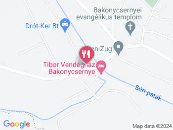 Andi Falatozó Bakonycsernye a térképen