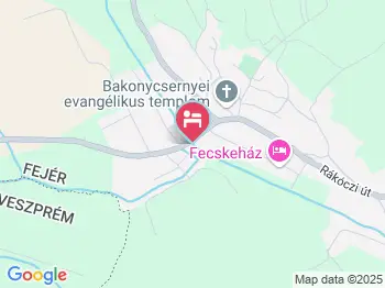 Tibor Vendégház Bakonycsernye a térképen