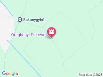 Öreghegyi Pincesor Bakonygyirót a térképen