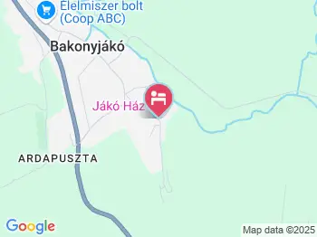 Jákó Ház Bakonyjákó a térképen