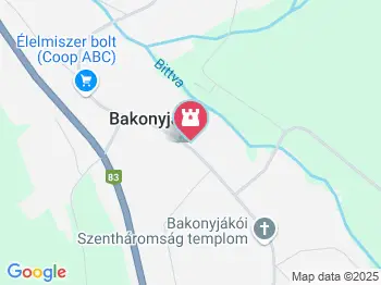 Tájház Bakonyjákó a térképen