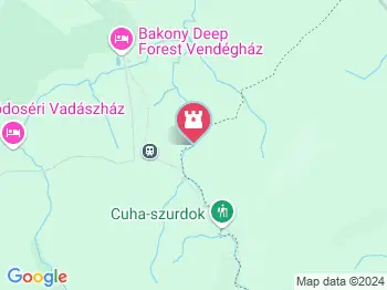 Kőpince-forrás Bakonyszentlászló a térképen