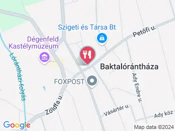 Böki Falatozó & Fagyizó Baktalórántháza a térképen