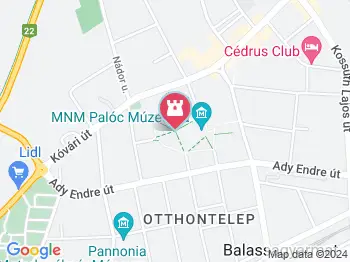 1956-os emlékművek Balassagyarmat a térképen