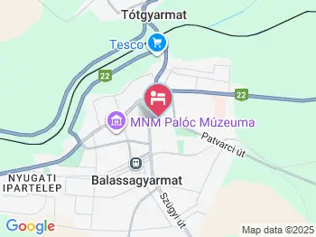 Blues Panzió Balassagyarmat a térképen