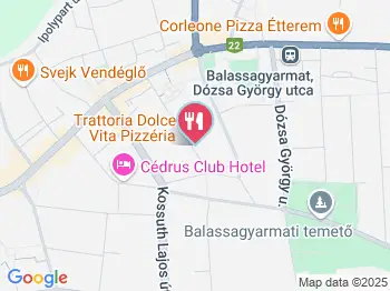 Dolce Vita Pizzéria Balassagyarmat a térképen