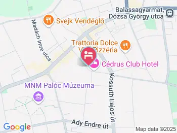 Gösser Club Panzió Balassagyarmat a térképen