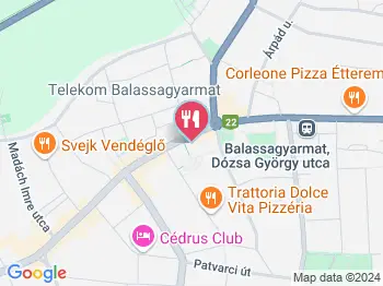 Húsáruház Balassagyarmat a térképen