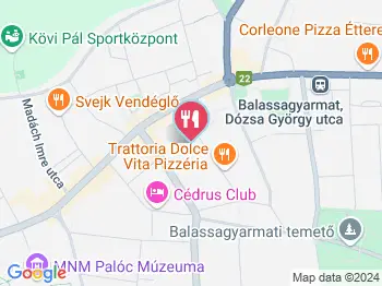 Korona Söröző Balassagyarmat a térképen