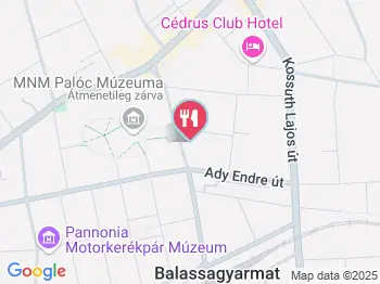 Orchidea Cukrászda Balassagyarmat a térképen