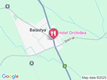 Hotel Orchidea Étterem Balástya a térképen