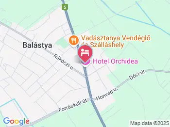 Hotel Orchidea Balástya a térképen