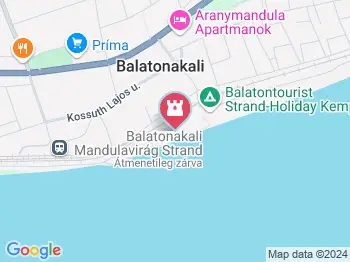 Balatonakali Mandulavirág strand Balatonakali a térképen